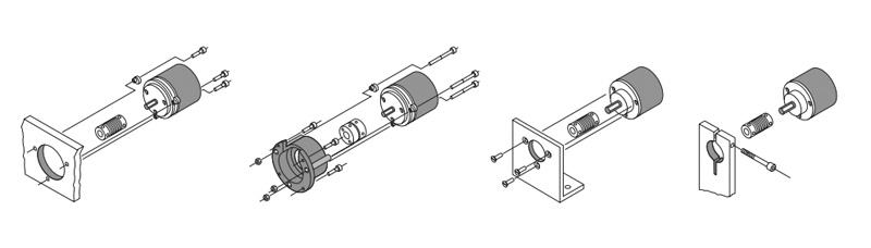 Типы установки и монтажа энкодеров с прямым валом