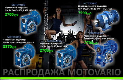 Распродажа  - Редукторы Motovario