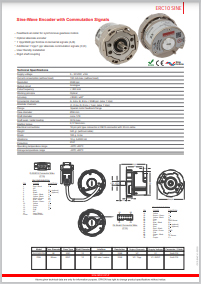 Более подробно - Абсолютные однооборотные оптические энкодеры Opkon ERC10 SINE