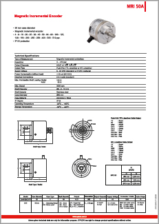 Более подробно - магнитный инкрементальный энкодер Opkon MRI50A