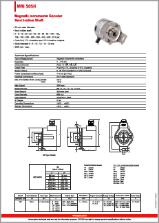 Более подробно - магнитный инкрементальный энкодер Opkon MRI50SH