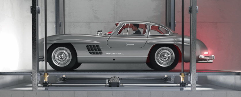 Винтовые домкраты ZIMM типа ZE-25-RL с опорной трубой Винтовые домкраты ZIMM для автомобильного подъемника по индивидуальному проекту